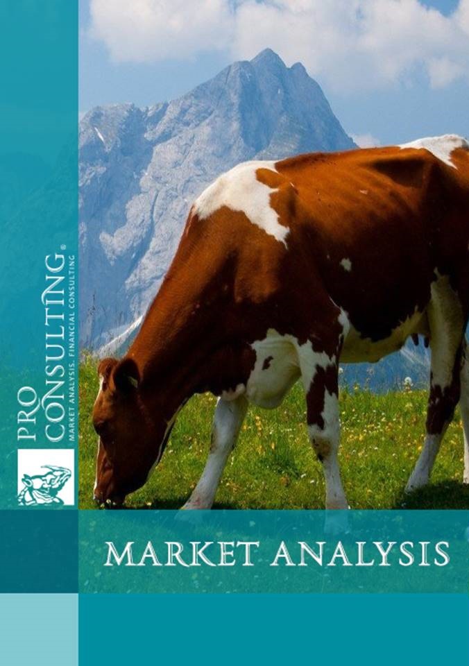 Market research report on processed products of leather and bones scraps of cattle in Ukraine and the EU. 2016